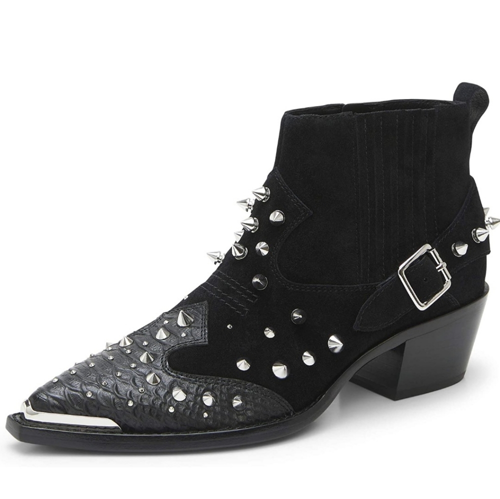 Leather booties